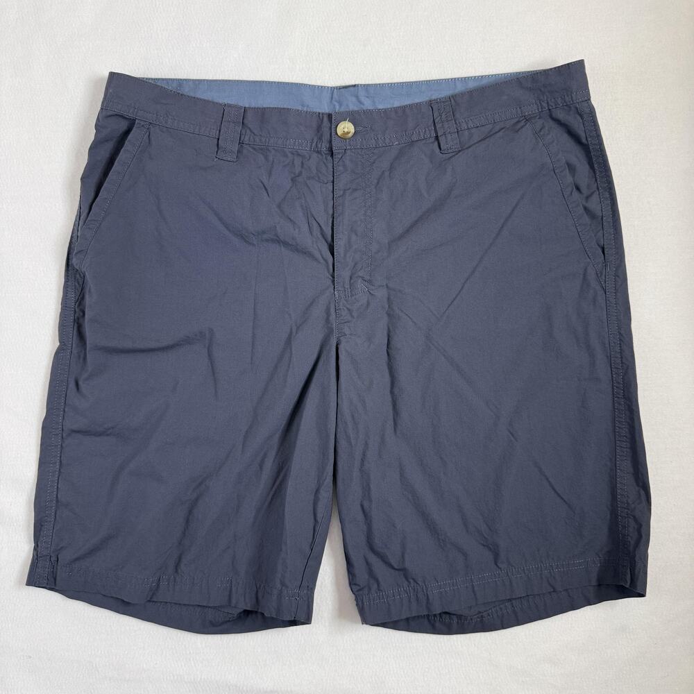 Columbia Shorts Mens 38 Blue Microfiber Chino Lightweight 10" Casual Outdoor